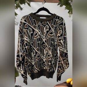 Men’s Store At Sears Vintage 80’s 90’s Crew Neck Sweater Men’s M Cosby Neutral